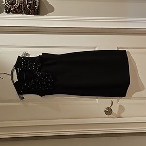 Midi Dress black w/ pearls Karl Lagerfeld